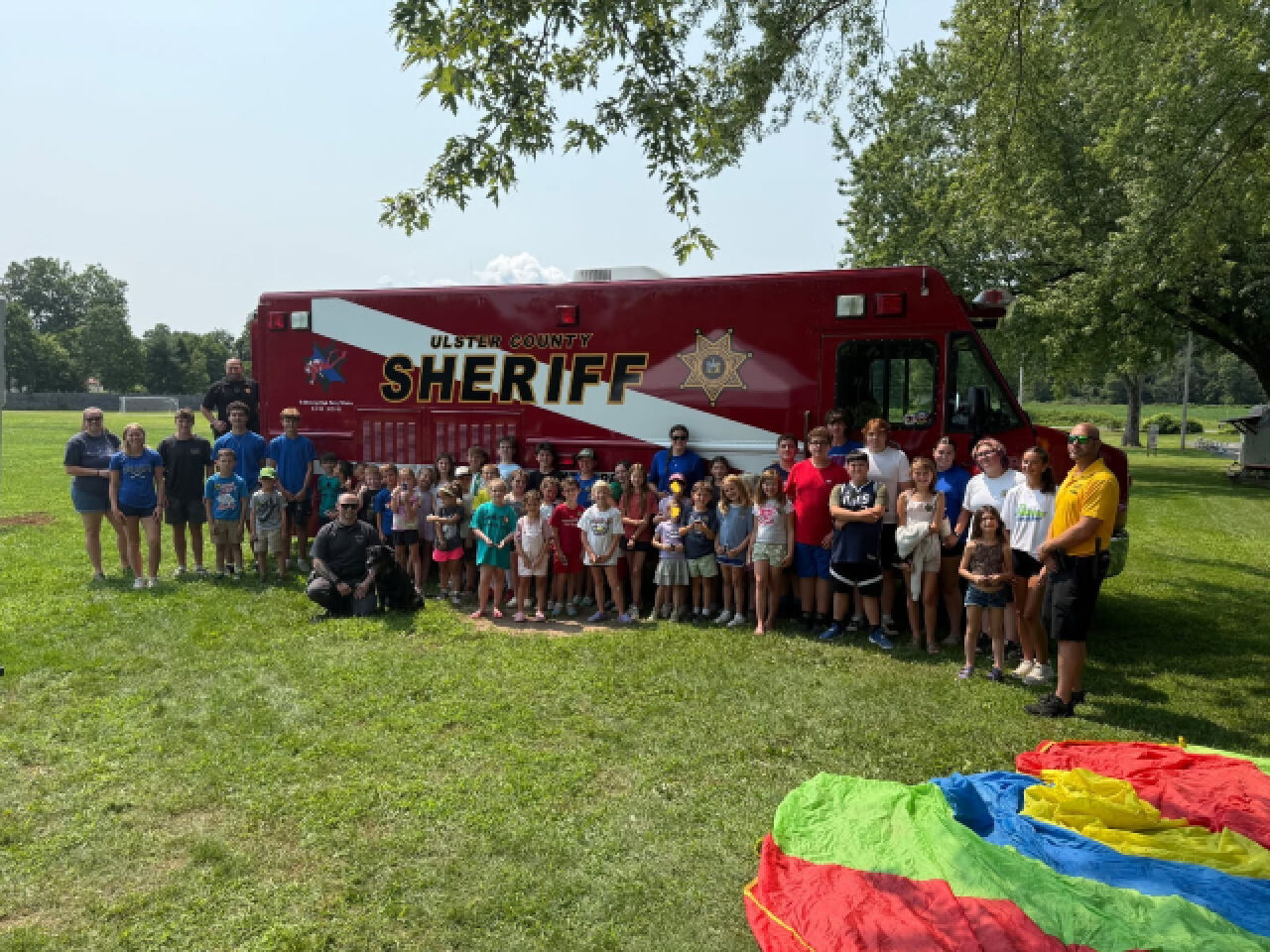 Sheriff’s Office Brings Drones, K-9s, and Rescue Teams to Marbletown Summer Camp
