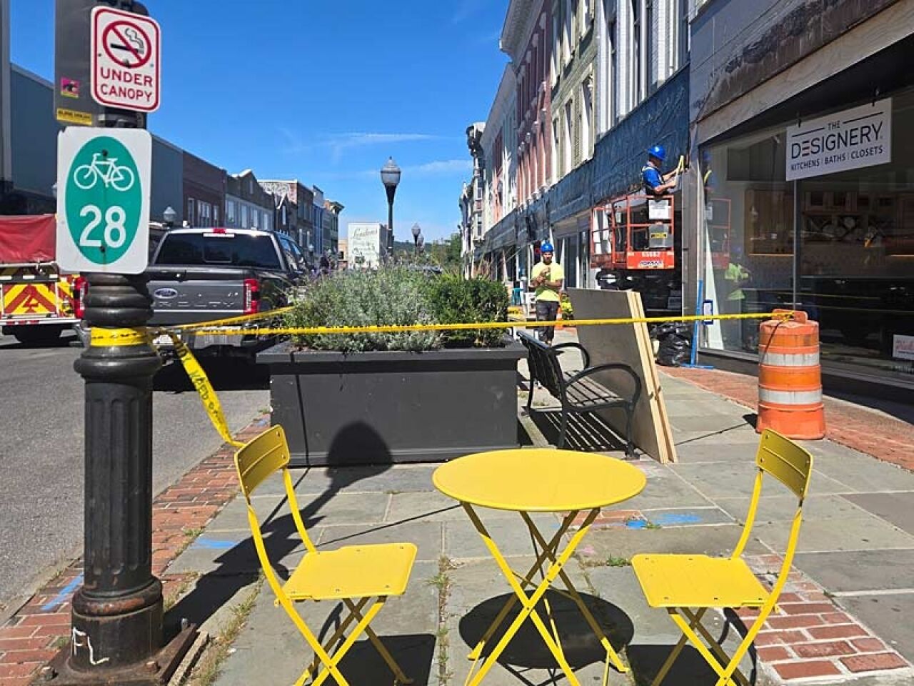 Uptown Façade Restoration Underway
