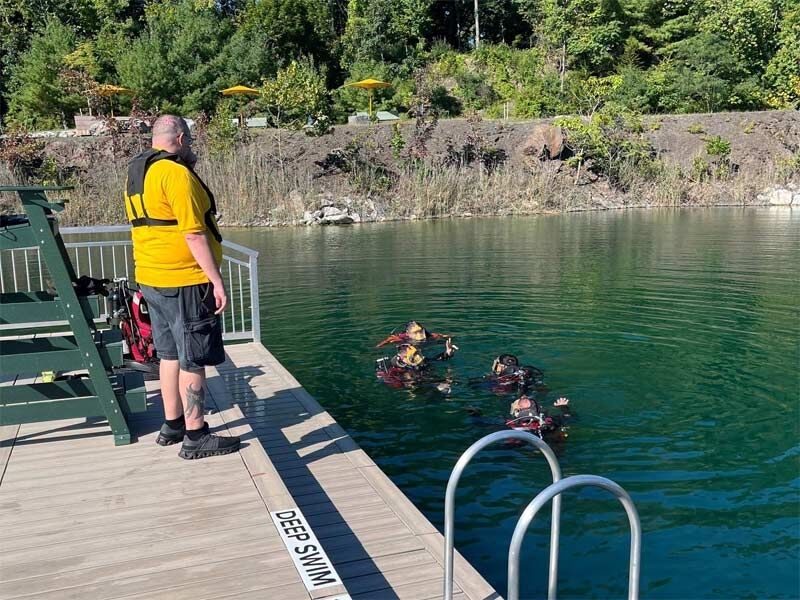 Water Rescue Practice in Lake Sophia