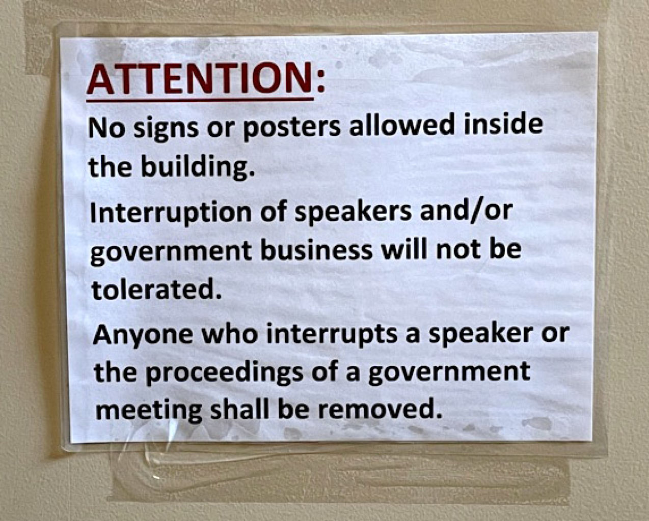 NYCLU Sticking Up for Signs